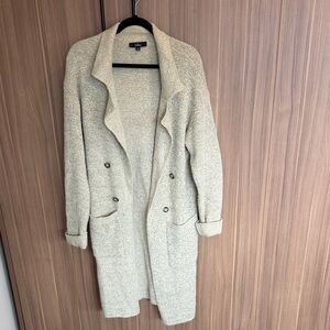 Lulu's Cream Longline Sweater Coat